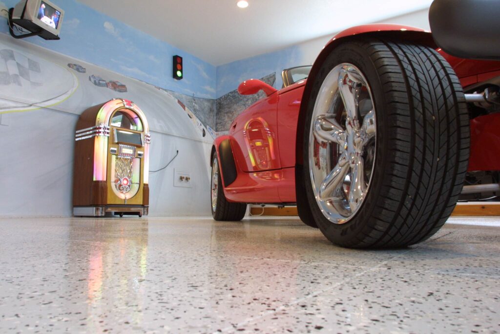 Best Flooring For Epoxy Chip Floor Coating In Dubai, Uae