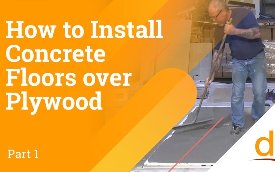 How to Install Self-Leveling Concrete over Plywood Substrate
