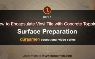 How To Encapsulate Vinyl Tile With A Concrete Topping