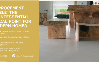 Microcement Table: The Quintessential Focal Point For Modern Homes