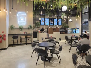 Chaiiwala Of London In Dubai, Uae Uses Stunning Microcement Flooring Bt Duraamen. Image 03