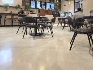 Chaiiwala Of London In Dubai, Uae Uses Stunning Microcement Flooring Bt Duraamen. Image 02