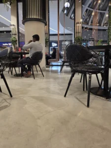 Chaiiwala Of London In Dubai, Uae Uses Stunning Microcement Flooring Bt Duraamen. Image 01