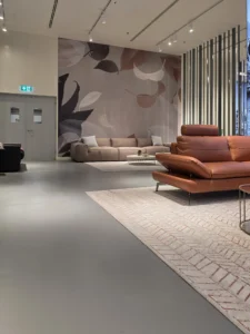 Elegant Microcement Flooring By Duraamen In The Chateaux Furniture Gallery In Dubai. Image 10