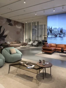 Elegant Microcement Flooring By Duraamen In The Chateaux Furniture Gallery In Dubai. Image 06