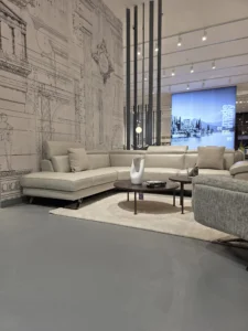 Elegant Microcement Flooring By Duraamen In The Chateaux Furniture Gallery In Dubai. Image 05