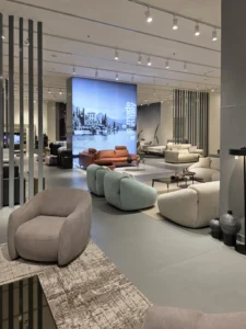 Elegant Microcement Flooring By Duraamen In The Chateaux Furniture Gallery In Dubai. Image 03