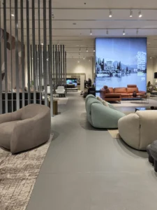 Elegant Microcement Flooring By Duraamen In The Chateau D'Ax Italia Furniture Gallery In Dubai. Image 02