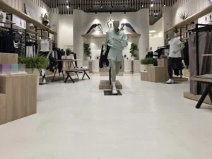 Lifestyle Choice (L/C) Retail Clothing Stre In Dubai Hills Mall Is Finished With Microcement Flooring From Duraamen. Image 01