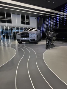 Uno Luxury Auto Dealership In The Uae Has A Designer Microcement Floor From Duraamen. | Image 04