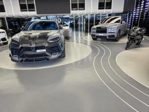 Uno Luxury Auto Dealership In The Uae Has A Designer Microcement Floor From Duraamen. | Image 03