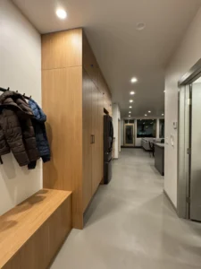 Discover This Stunning Modern Home In The Mountainous Region Of Hungry Horse, Montana, Where The Beauty Of Arapido Sprayable Microcement Flooring Takes Center Stage