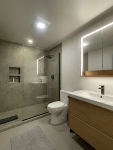 Discover This Stunning Modern Home In The Mountainous Region Of Hungry Horse, Montana, Where The Beauty Of Arapido Sprayable Microcement Flooring Takes Center Stage