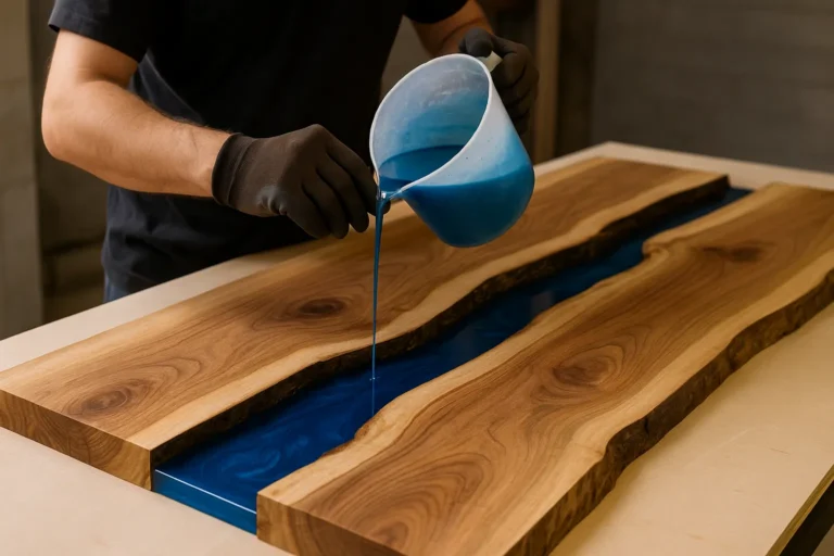 How To Make An Epoxy Resin River Table With Wood